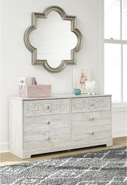 Paxberry Boho Dresser, Whitewash