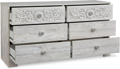 Paxberry Boho Dresser, Whitewash