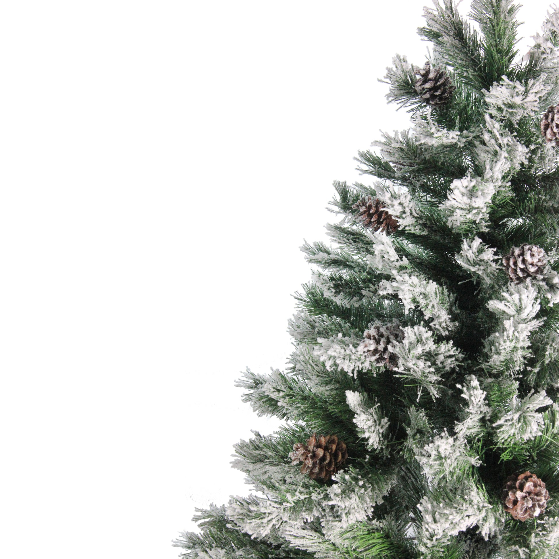 6' Medium Flocked Angel Pine Artificial Christmas Tree - Unlit